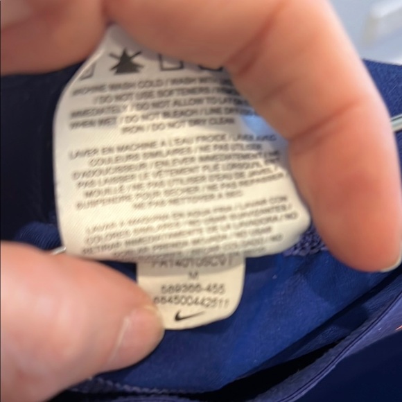 Nike pro women cropped Blue Athletic Bottoms- medium - Picture 4 of 4